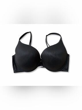Victoria’s Secret Perfect Shape Black T-Shirt Bra 36DD Underwire Smooth Full Cov